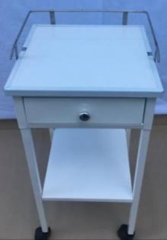 START-OVER MEDICAL COCHE DE CURACIONES DE 1 CAJON TABLERO SUPERIOR ENCHAPADO CON FORMICA